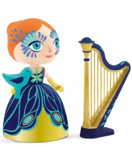 Arty Toys Princesses Elisa & Ze harpe +4j - Djeco