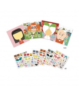 Allemaal verschillend stickers - Djeco 3-6J