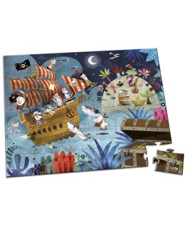 Puzzel schattenjacht 36pcs +4j - Janod