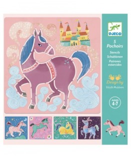 Sjablonen Paarden 4-7j - Djeco