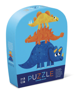 12 pc Mini Puzzle/Dino -...