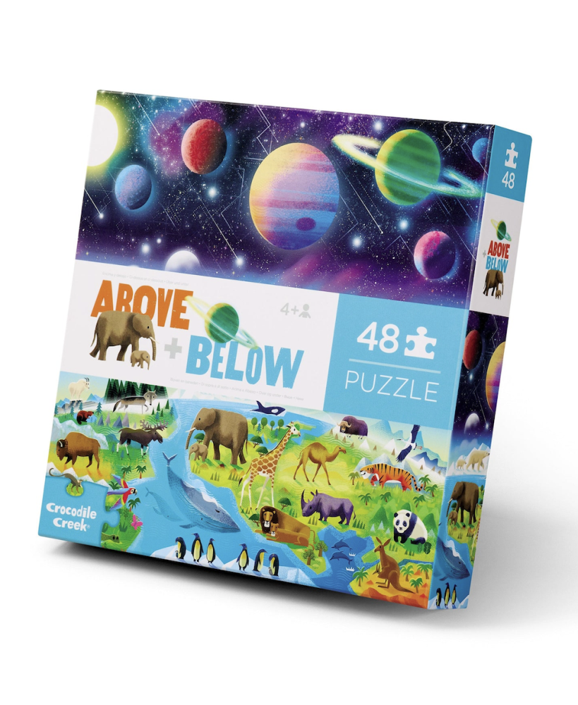 Above+below puzzel earth & space 48pcs - Crocodile creek