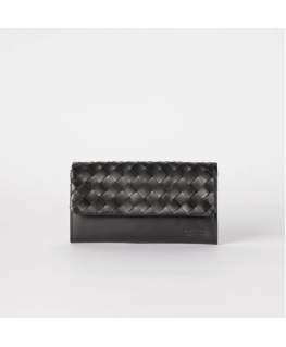 Pau's Pouch - Black Woven Classic Leather - O My Bag