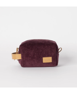 Ted Travel Case Small - Burgundy Corduroy / Apple Leather - O My Bag