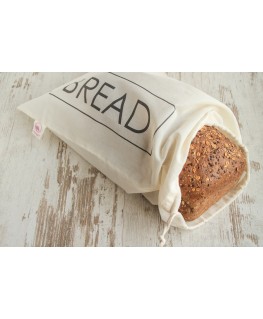 Bread bag met tekst “Bread” - Bag Again