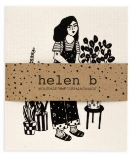 Sponge cloth - Plant lover & coffee first - Helen b