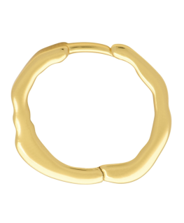 Organic Hoops Pair Gold shiny  - LULU Copenhagen