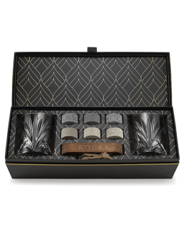 The Connoisseur's Set -Palm Whiskey Glass Edition- Rocks whiskey chilling stones