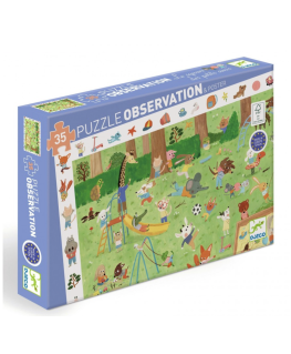 Observatiepuzzel  De kleine vriendjestuin 35 pc - 3j - Djeco