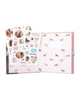 Dagboek met stickers - Miss melody