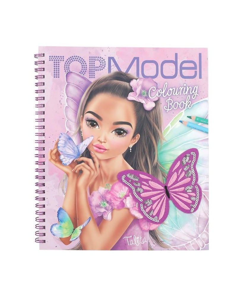 Kleurboek met pailletten Fairy love - TOPModel