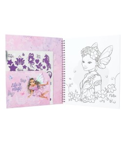 Kleurboek met pailletten Fairy love - TOPModel