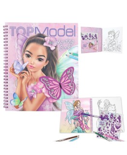 Kleurboek met pailletten Fairy love - TOPModel