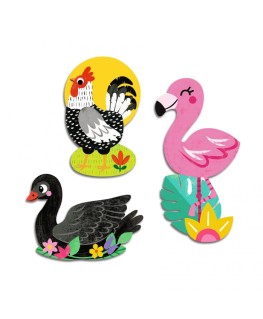 Stickers Vogels +18m - Djeco