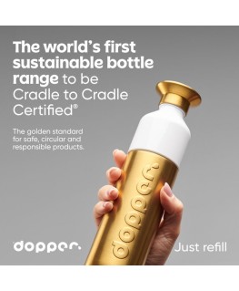 Drinkfles limited edition steel gold 490ml - Dopper