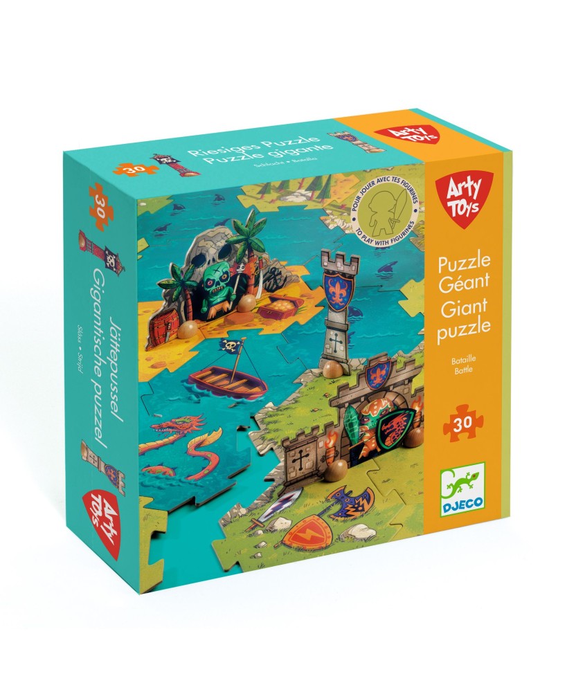 Giant puzzel Battle +4j - Djeco