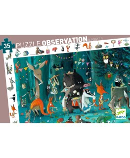 Puzzel Observatie Orkest 35 stks +3j - Djeco