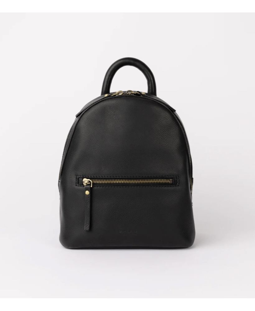 Ivy Mini Backpack Black soft grain leather - O My Bag