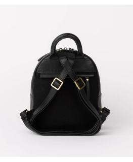 Ivy Mini Backpack Black soft grain leather - O My Bag