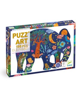 Puzzel puzz'art elephant 350pcs +7j - Djeco