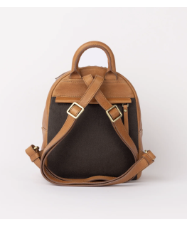 Ivy Mini Backpack Wild oak soft grain leather - O My Bag