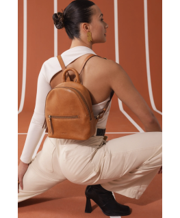 Ivy Mini Backpack Wild oak soft grain leather - O My Bag