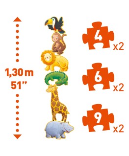 Puzzel marmoset & friends +2j - Djeco