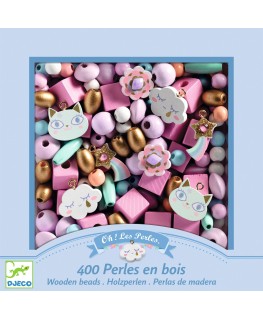 Wooden beads, Rainbow 4-8j - Djeco