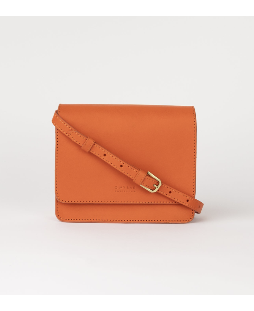 Audrey Mini - Tangerine leer - O My Bag