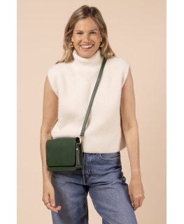 Audrey Mini - Pine Green leer - O My Bag