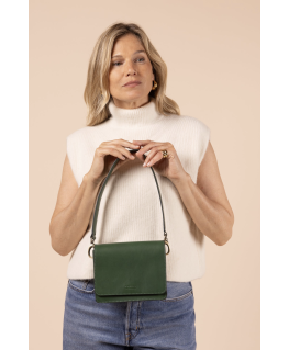 Audrey Mini - Pine Green leer - O My Bag