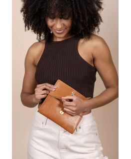 Pau's Pouch - Cognac Stromboli Leather - O My Bag