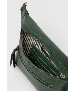 Beck's Bumbag Pine Green Classic Leather - O My Bag