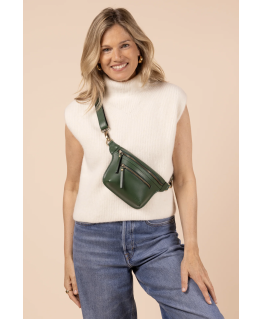 Beck's Bumbag Pine Green Classic Leather - O My Bag