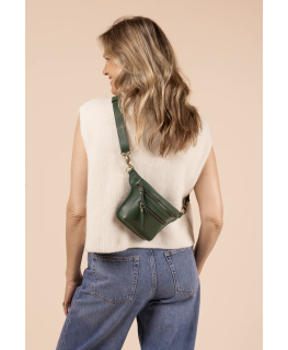 Beck's Bumbag Pine Green Classic Leather - O My Bag