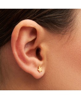 Star Earring Gold - 1pcs - Lulu Copenhagen