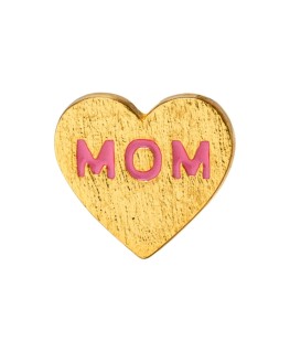 Heart Mom earring - 1 pcs - gold plated - LULU Copenhagen