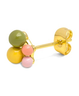 Bouquet Green Yellow earring - 1 pcs - LULU Copenhagen