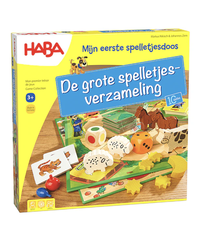 Mijn eerste spelletjesdoos - De grote spelletjesverzameling +3j - Haba