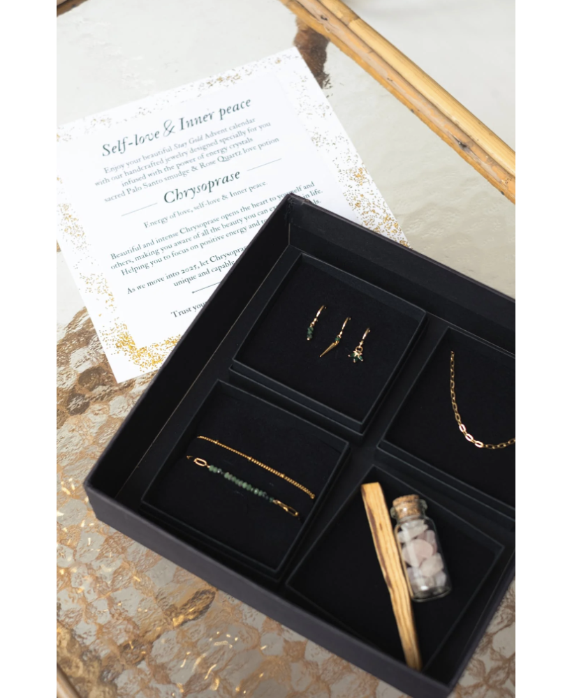 Chrysoprase - Love, self-love- inner peace Christmas giftbox - Stay Gold Antwerp