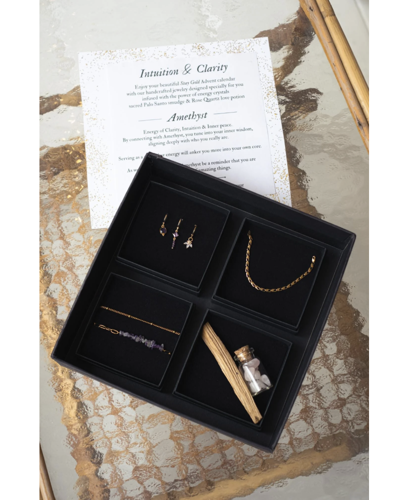 Amethyst - Intuïtion & Clarity - Christmas giftbox - Stay Gold Antwerp