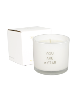 Geurkaars met wens - armband - you are a star - My Flame