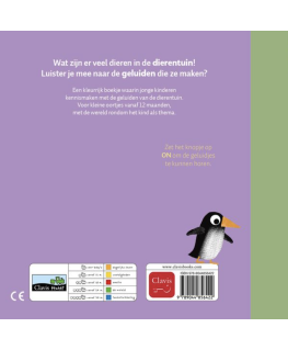 Geluidenboek De dierentuin - Clavis