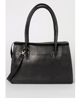 Kate Cognac Black Stromboli leather - O My Bag