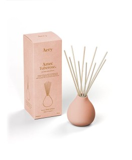 Aztec Tuberose Reed Diffuser - Peach Almond Milk and Tuberose - Aery