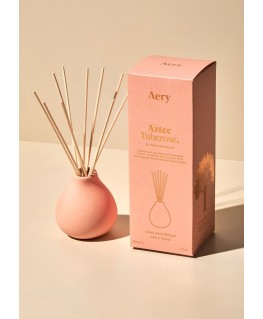 Aztec Tuberose Reed Diffuser - Peach Almond Milk and Tuberose - Aery