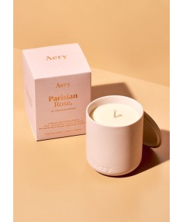 Parisian Rose Scented Candle - Rose Bergamot and Violet - Aery