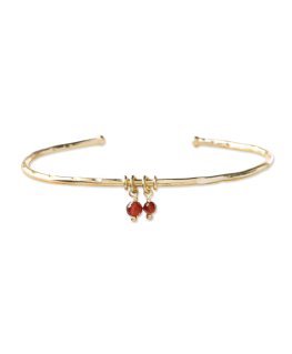 Gladness CarnelianGold Plated Bracelet - A Beautiful Story