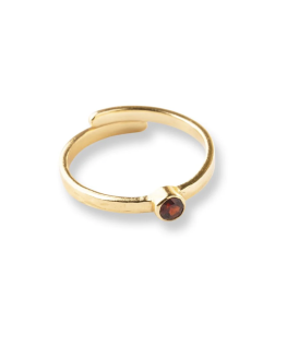 Companion Garnet Ring Gold Plated - A Beautiful Story