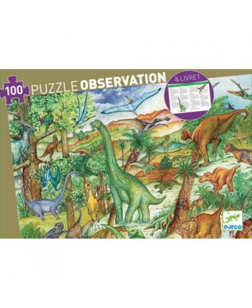 Observatie puzzel dinosaurus +5j - Djeco